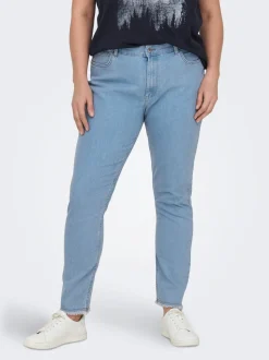 -CARHUSH Średnia talia Krój skinny Do kostek Jeans