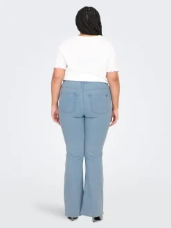 CARHUSH Średnia talia Krój flared Jeans