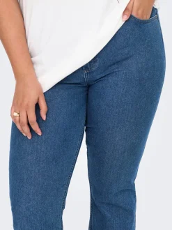CARHUSH Średnia talia Krój flared Jeans