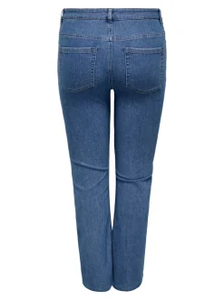 CARHUSH Średnia talia Krój flared Jeans