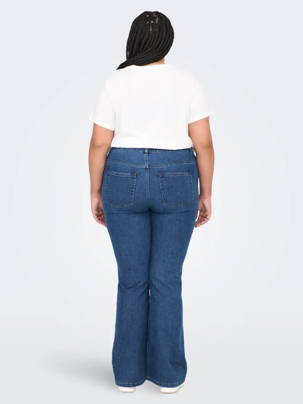 CARHUSH Średnia talia Krój flared Jeans