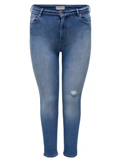 CARICONIC Wysoka talia Krój skinny Do kostek Jeans