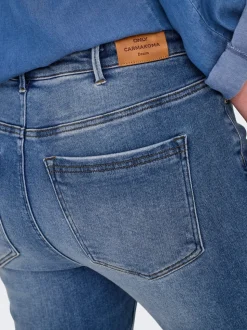 CARICONIC Wysoka talia Krój skinny Do kostek Jeans