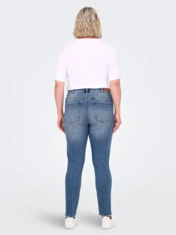 CARICONIC Wysoka talia Krój skinny Do kostek Jeans