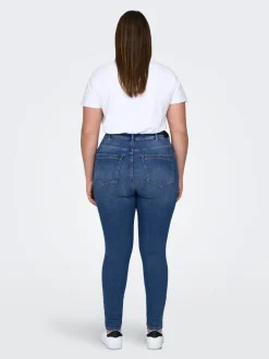 CARICONIC Wysoka talia Krój skinny Do kostek Jeans