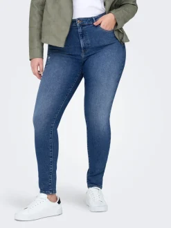 CARICONIC Wysoka talia Krój skinny Do kostek Jeans