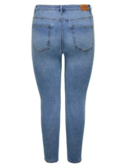 CARICONIC Wysoka talia Krój skinny Do kostek Jeans
