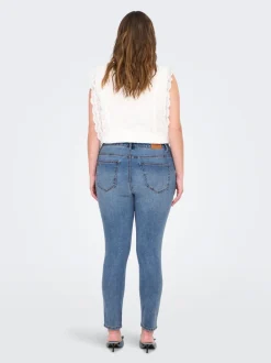 CARICONIC Wysoka talia Krój skinny Do kostek Jeans