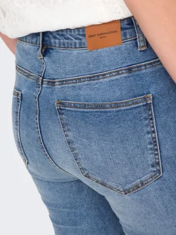 CARICONIC Wysoka talia Krój skinny Do kostek Jeans