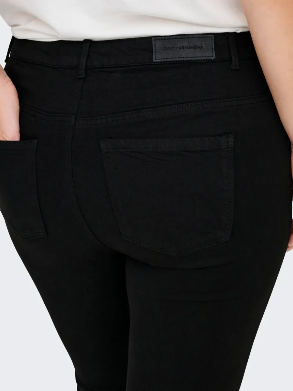 CARJACKSON Średnia talia Krój skinny Do kostek Jeans