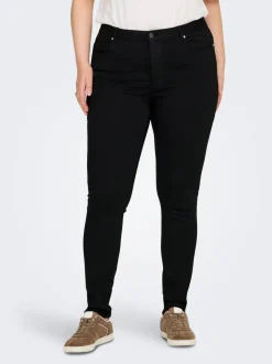 CARJACKSON Średnia talia Krój skinny Do kostek Jeans