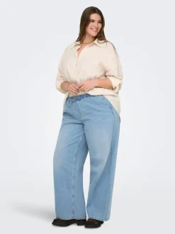 CARJAY Wysoka talia Krój wide leg Jeans
