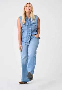 CARJUICY Wysoka talia Krój wide leg Jeans