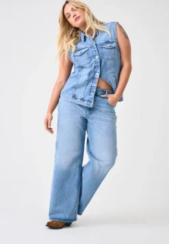 CARJUICY Wysoka talia Krój wide leg Jeans
