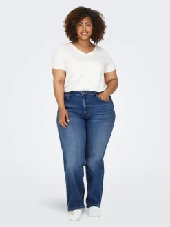 CARJUICY Wysoka talia Krój wide leg Jeans