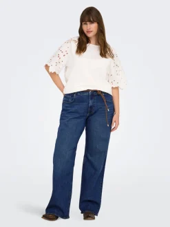 CARJUICY Wysoka talia Krój wide leg Jeans