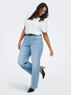 CARJUICY Wysoka talia Krój wide leg Jeans