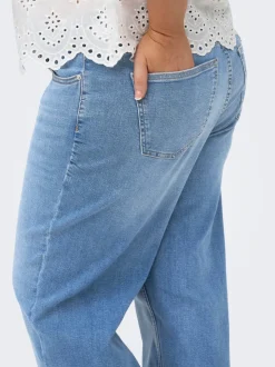 CARJULLES Niska talia Krój wide leg Jeans