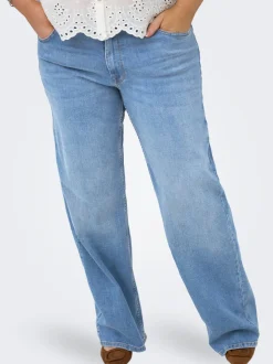 CARJULLES Niska talia Krój wide leg Jeans