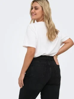 CARJULLES Średnia talia Krój wide leg Jeans