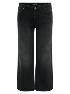 CARJULLES Średnia talia Krój wide leg Jeans