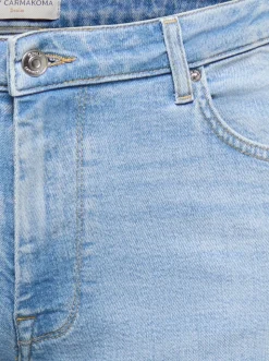 CARJULLES Średnia talia Krój wide leg Jeans