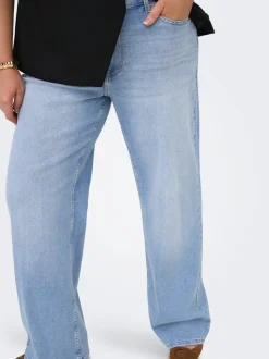 CARJULLES Średnia talia Krój wide leg Jeans