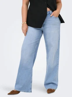CARJULLES Średnia talia Krój wide leg Jeans