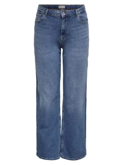 CARJULLES Średnia talia Krój wide leg Jeans