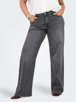 CARJULLES Średnia talia Krój wide leg Jeans