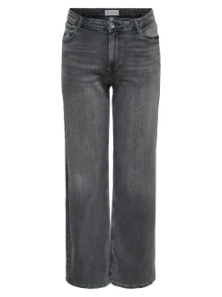 CARJULLES Średnia talia Krój wide leg Jeans