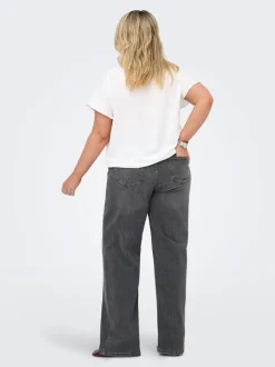 CARJULLES Średnia talia Krój wide leg Jeans