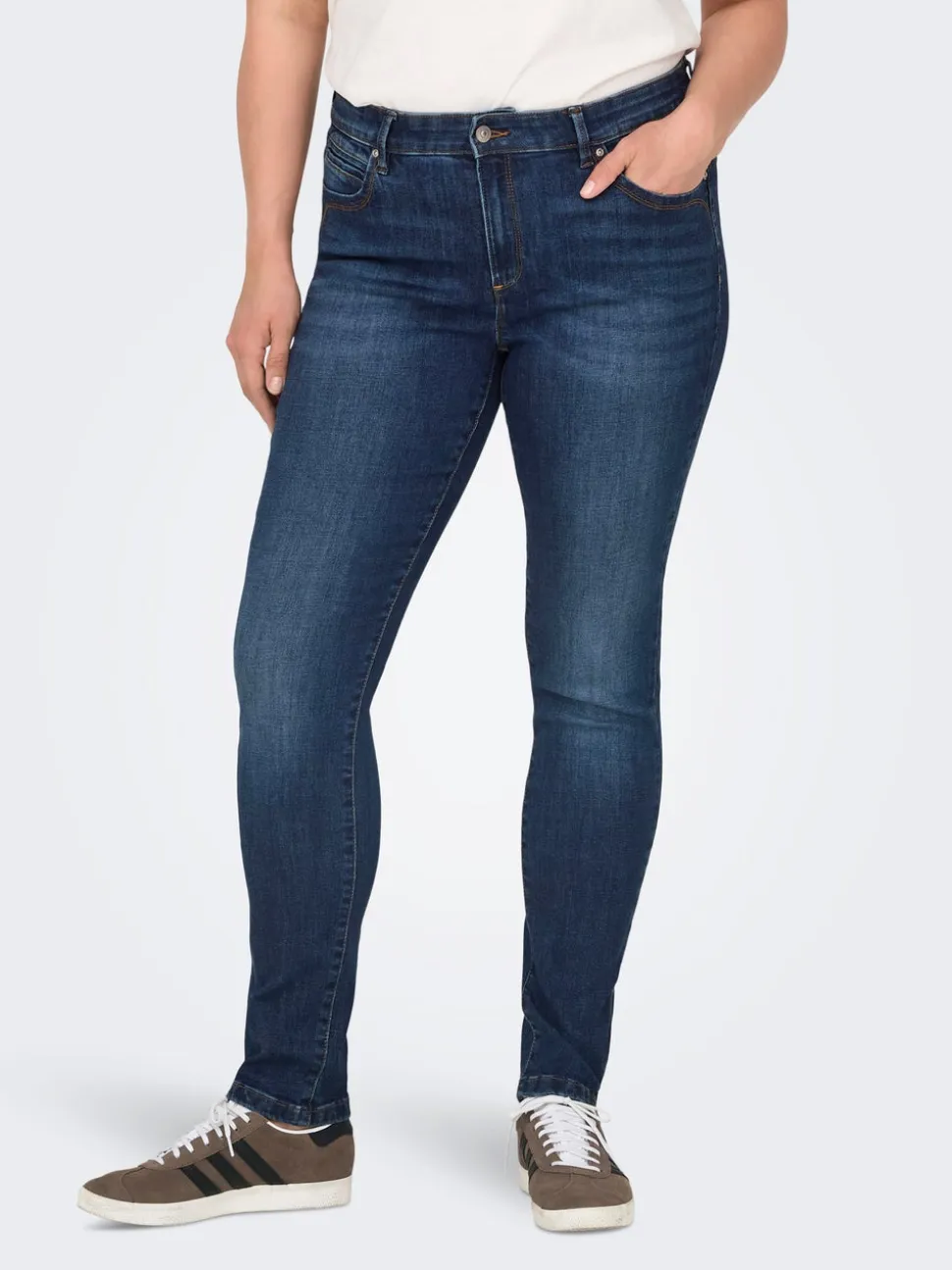 CARKARLA Średnia talia Krój skinny Do kostek Jeans