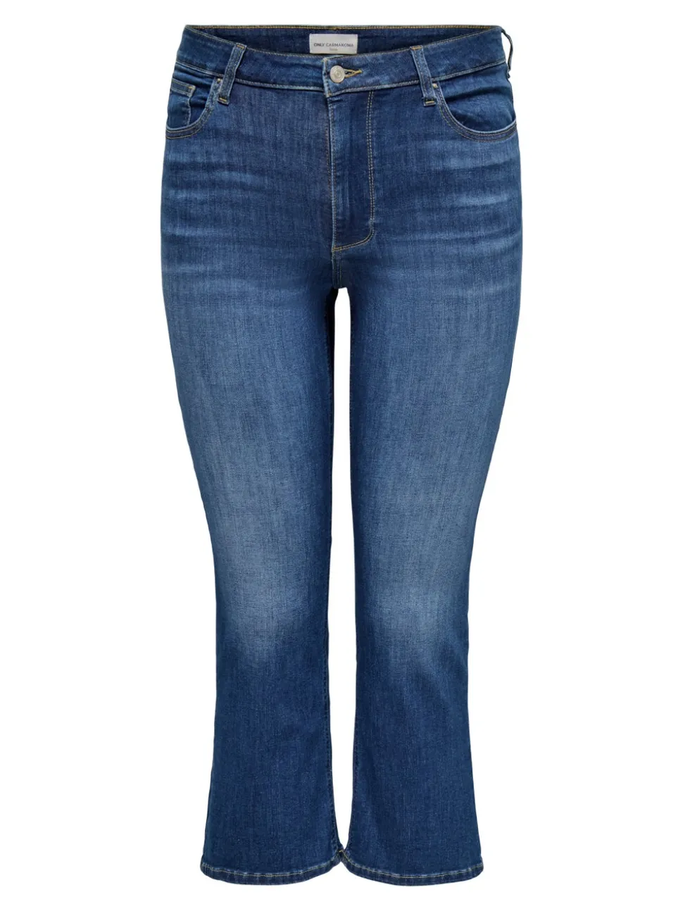 CARKENYA Średnia talia Krój flared Do kostek Jeans
