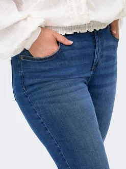 CARLACE Średnia talia Krój skinny Do kostek Jeans