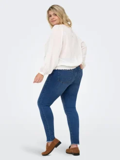 CARLACE Średnia talia Krój skinny Do kostek Jeans