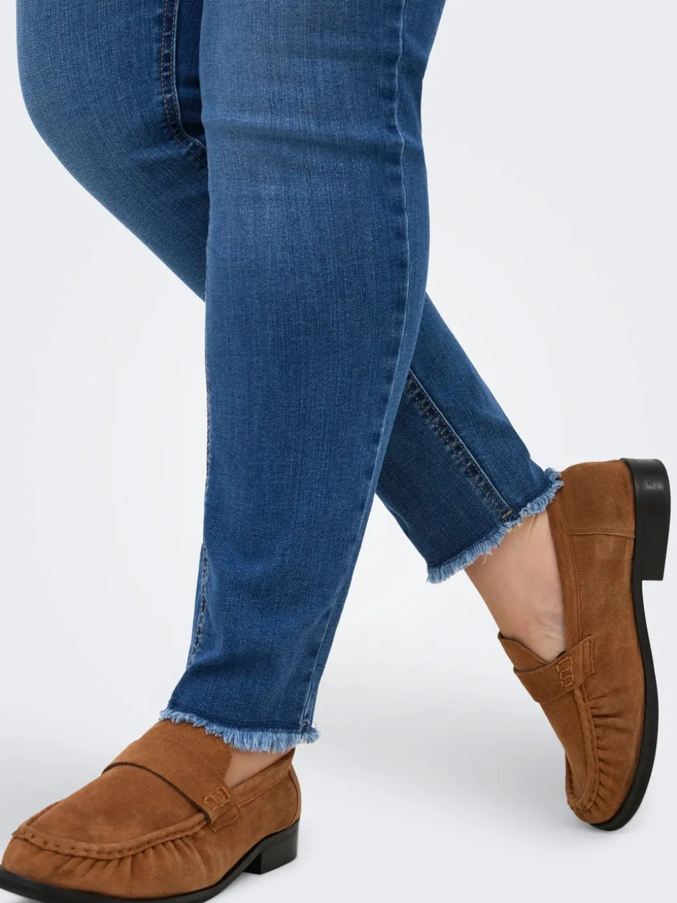 CARLACE Średnia talia Krój skinny Do kostek Jeans