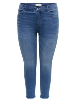 CARLACE Średnia talia Krój skinny Do kostek Jeans