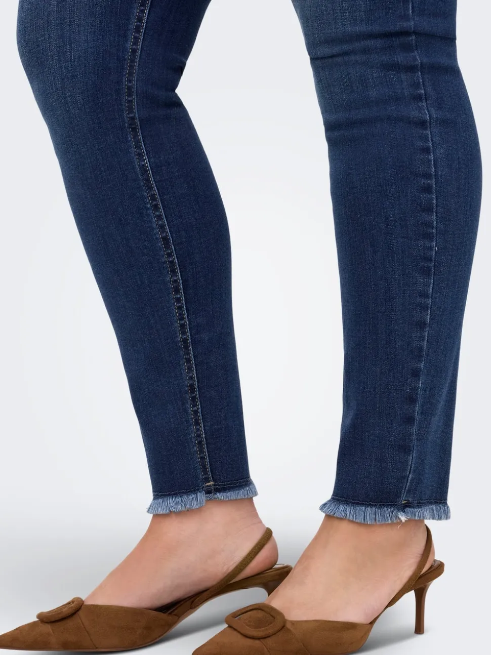 CARLACE Średnia talia Krój skinny Do kostek Jeans
