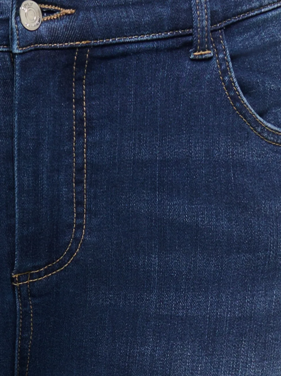 CARLACE Średnia talia Krój skinny Do kostek Jeans