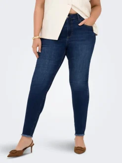 CARLACE Średnia talia Krój skinny Do kostek Jeans