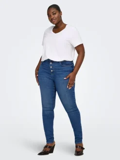 CARLOLA Średnia talia Krój skinny Jeans
