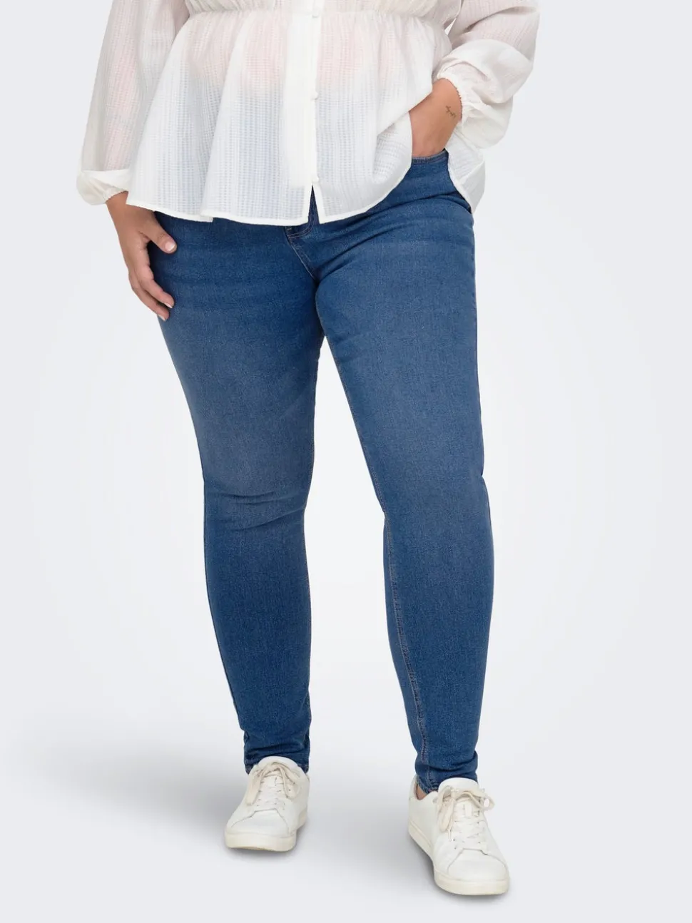 CARLUNA Wysoka talia Krój skinny Jeans