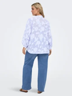 CARMADISON Wysoka talia Krój wide leg Jeans