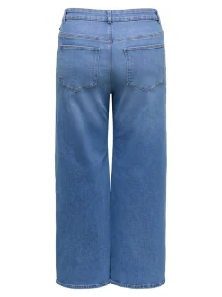 CARMADISON Wysoka talia Krój wide leg Jeans