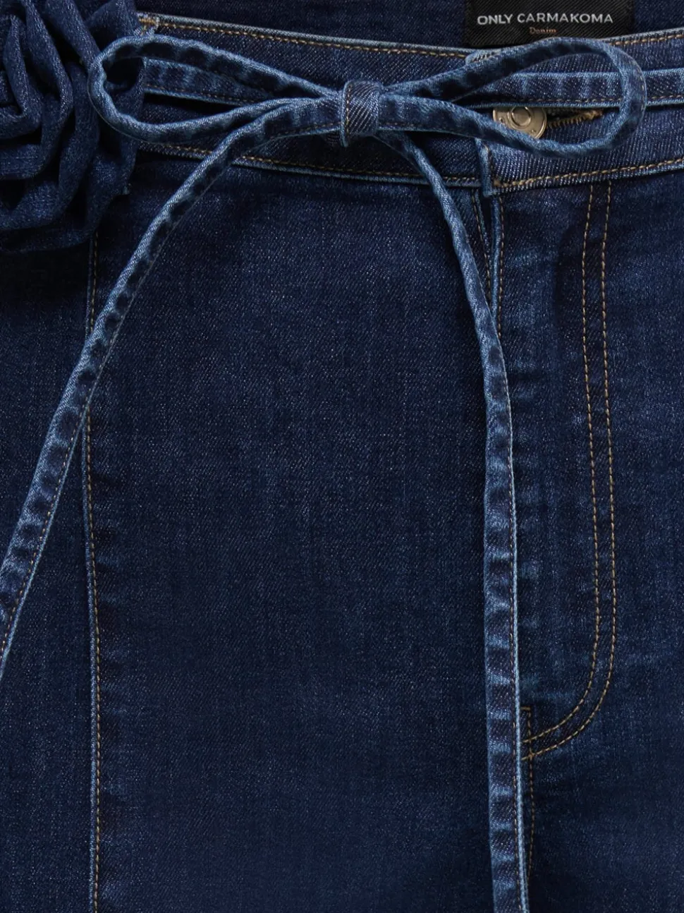 CARMADISON Wysoka talia Krój wide leg Jeans