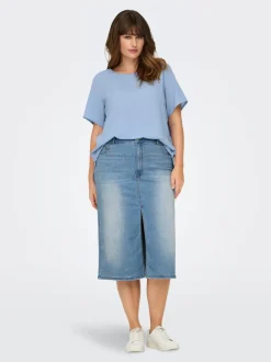 CARROSE Jeans Spódnica jeansowa Spódnica midi