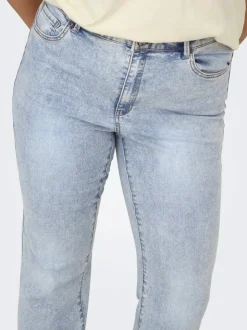CARROSE Wysoka talia Krój retro flared Jeans