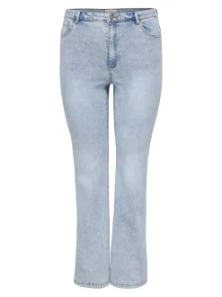 CARROSE Wysoka talia Krój retro flared Jeans