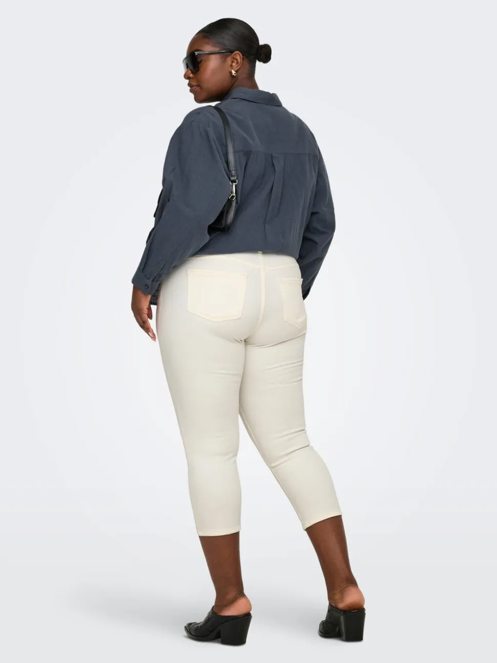 CARWILLY Średnia talia Krój capri skinny Jeans